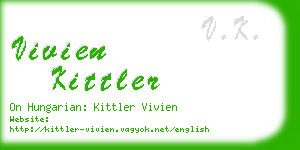 vivien kittler business card